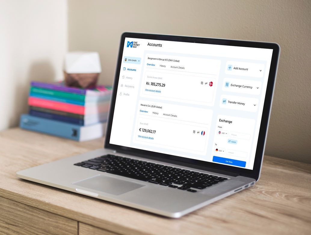 Denmark local business account web app view Business Account in Denmark