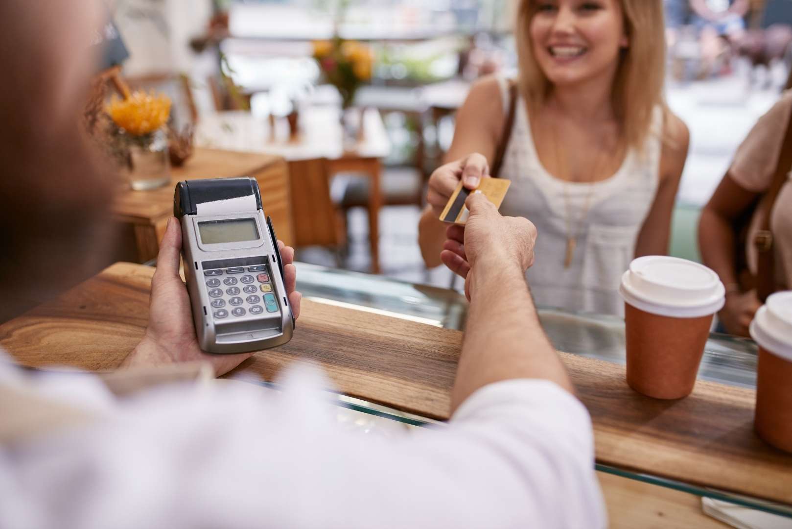 Instruction when paying with a chip-based credit card