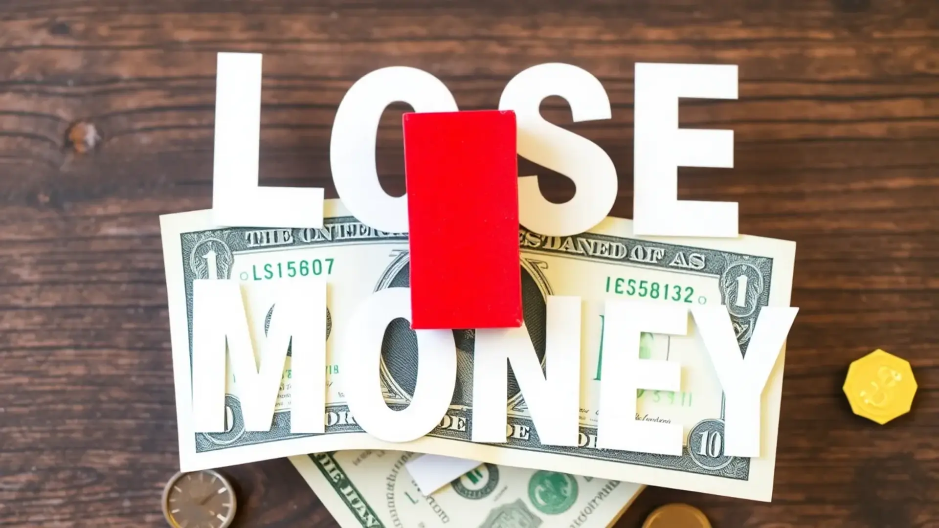 lose-money2 lose money - Illustration