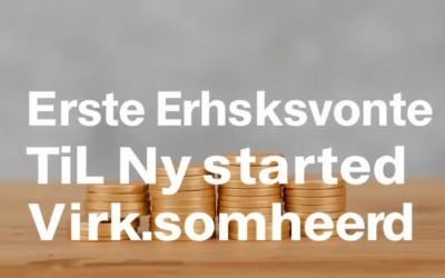 Bedste erhvervskonto til nystartede virksomheder