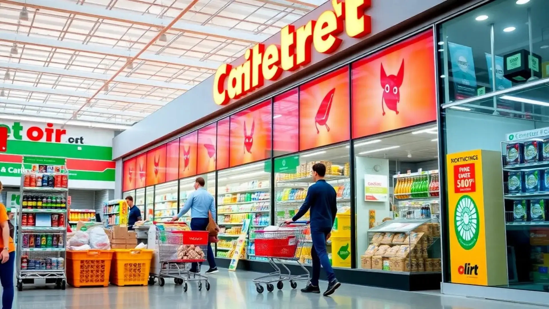 credit supermarket - Illustration