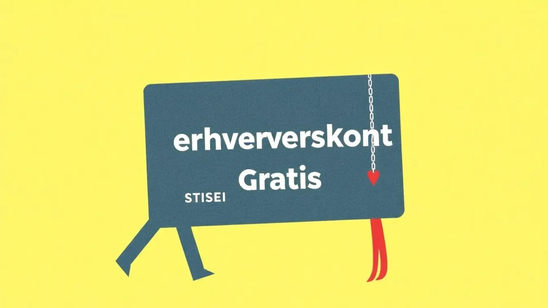 Er erhvervskonto gratis? - Illustration