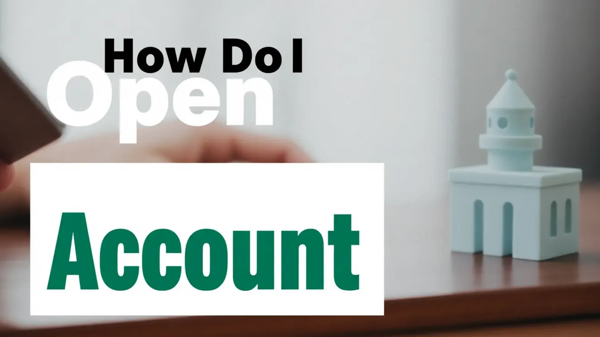 How do I open a business account - Illustration
