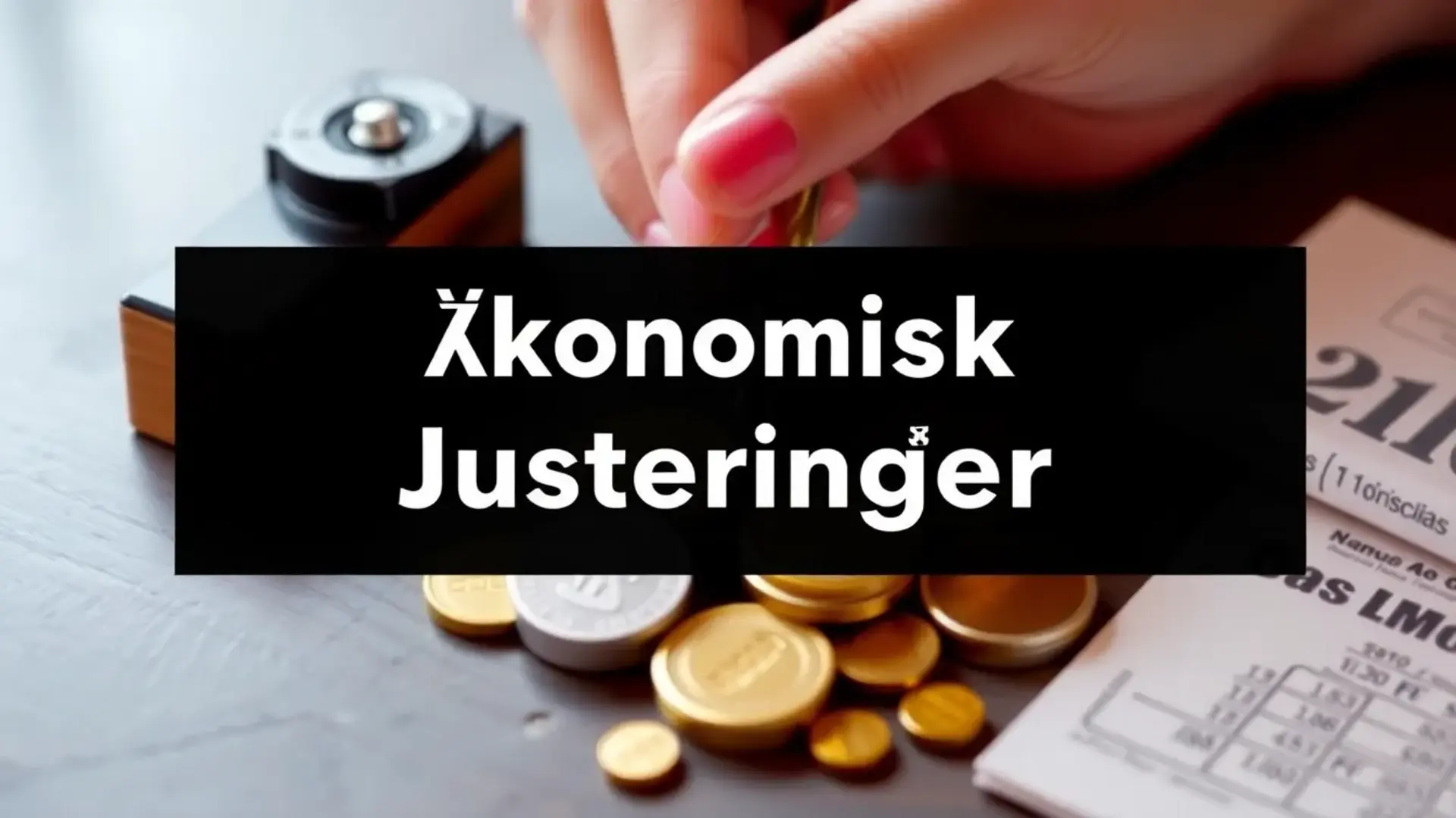 Økonomiske justeringer - Illustration